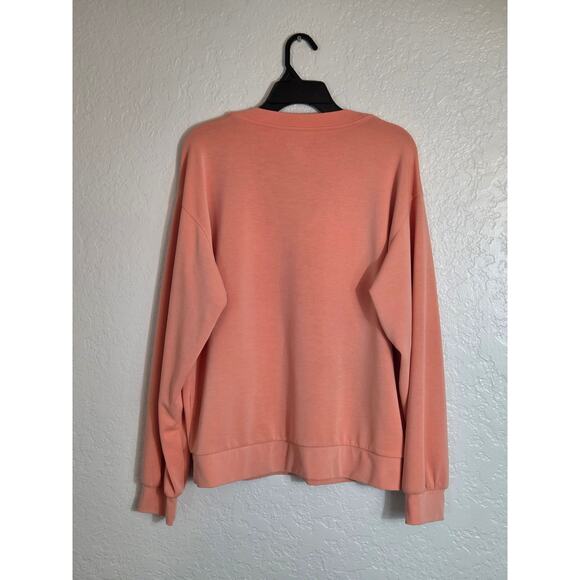 Athleta Willow V-Neck Sweatshirt Women's Large Long‎ Sleeve Pullover Soft Cozy - Picture 5 of 8